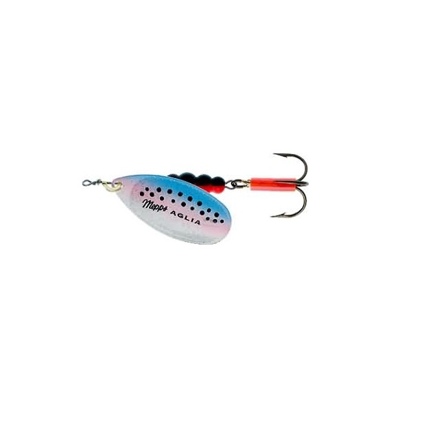 

Блесна вращающаяся Mepps Aglia Fluo Micropigments Trout 3 Rainbo, Голубой;розовый