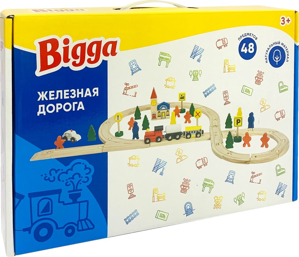 Набор Bigga Железная дорога 48 предметов 2807₽