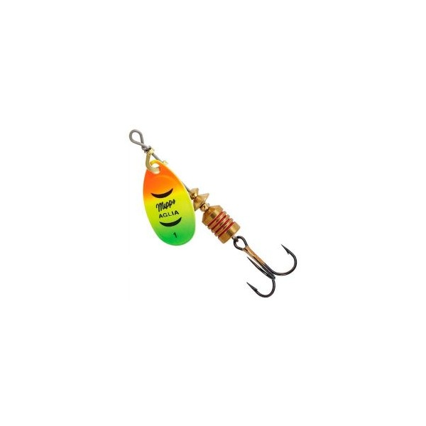 

Блесна вращающаяся Mepps Aglia Fluo 1 Tiger, Оранжевый;черный, Aglia Fluo