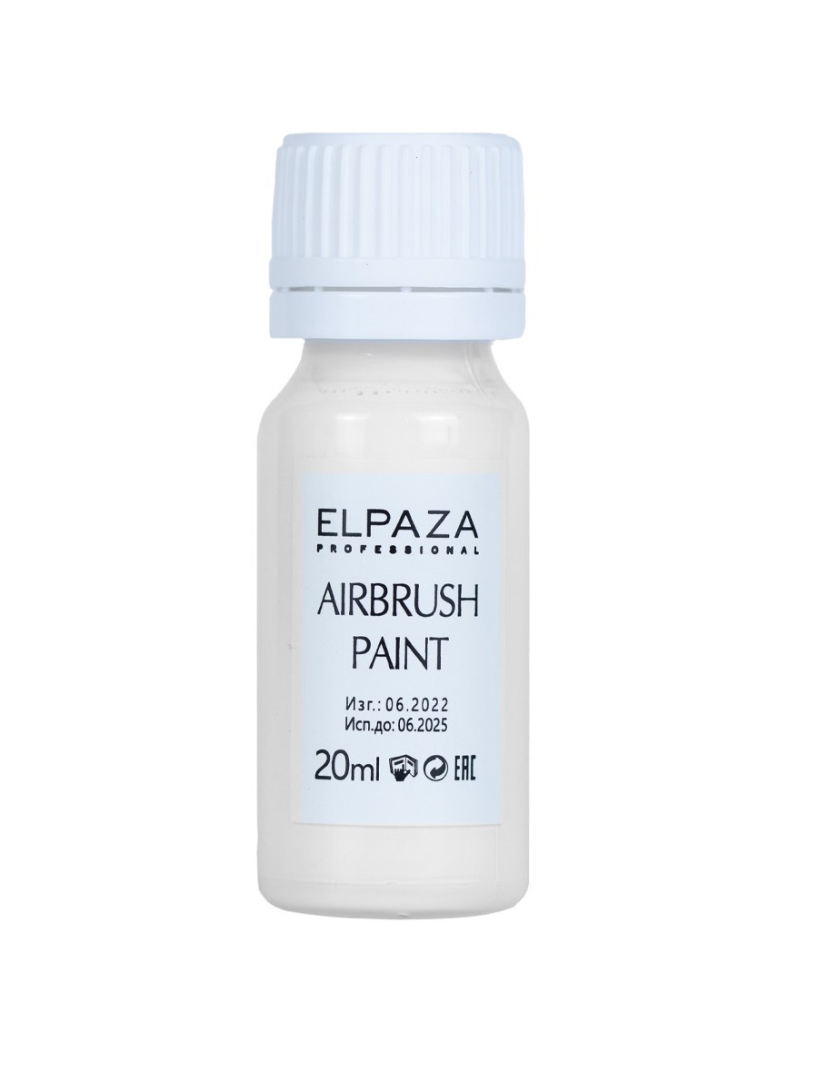 Краска для аэрографа Elpaza Airbrush Paint Milky флуоресцентная, 20 мл неоновоая краска для стемпинга elpaza paint 5 шт 5 мл 15 16 17 18 19