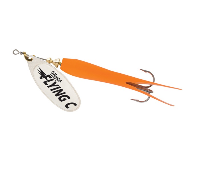 

Блесна вращ. Mepps Aglia Flying C, №3 Silver/Orange, Оранжевый