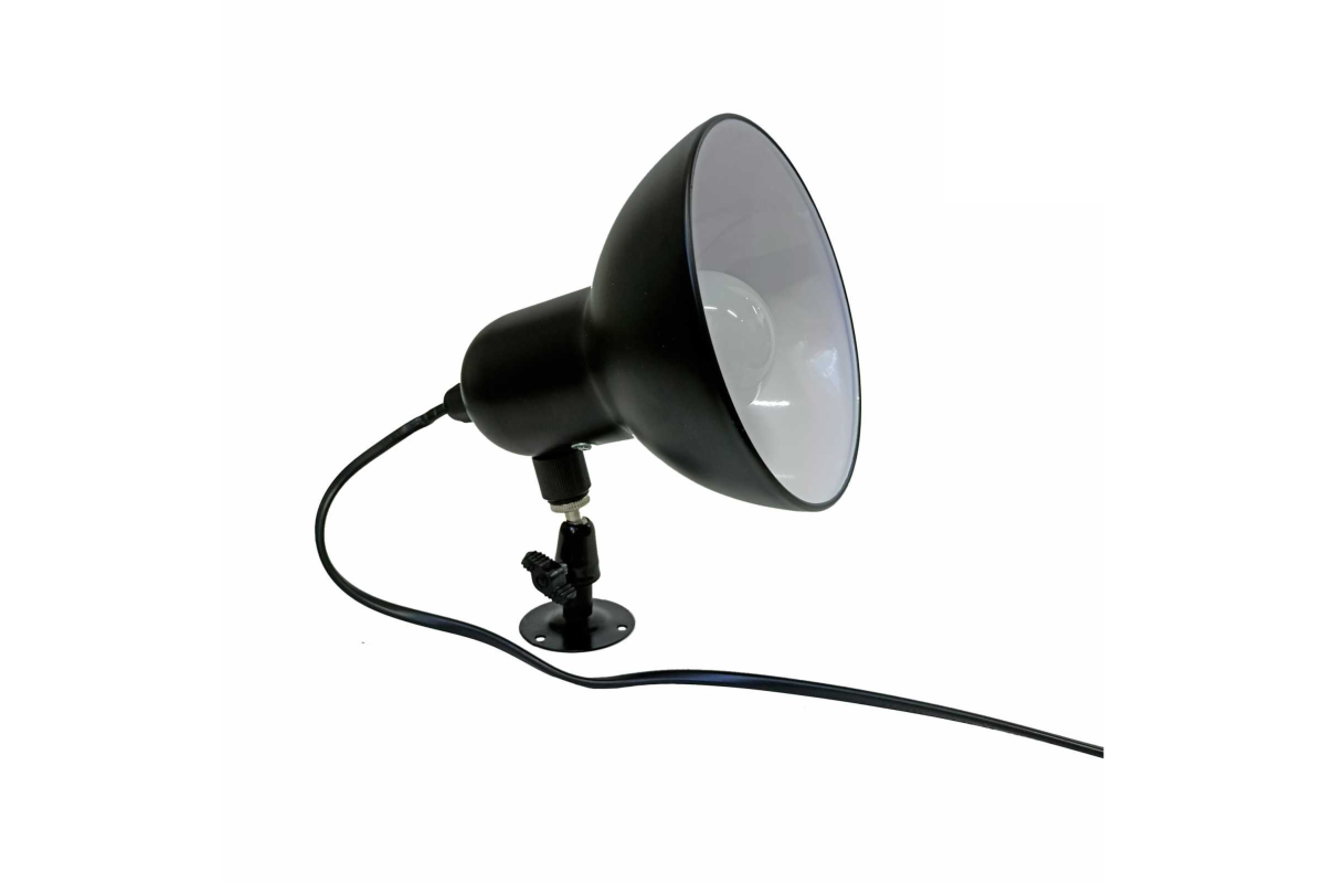фото Настенный светильник ab-nksh-14 с черным абажуром с регулировкой угла наклона mobicent