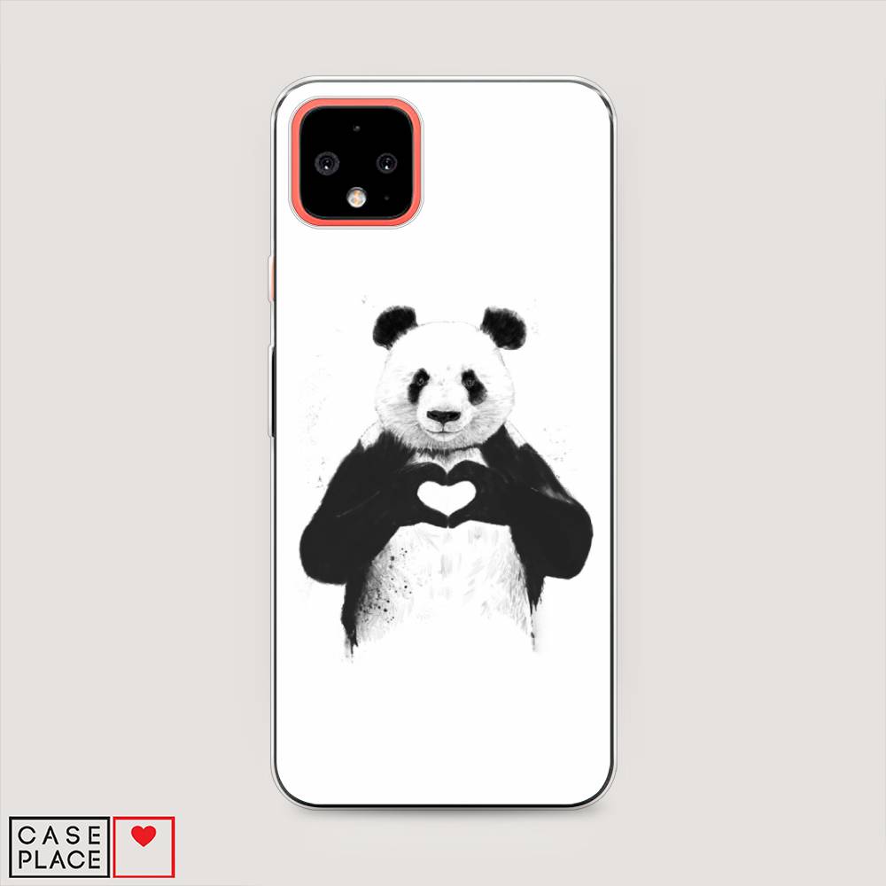 

Чехол Awog на Google Pixel 4 XL "Панда love", Разноцветный, 270550-10