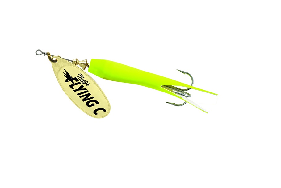 

Блесна вращ. Mepps Aglia Flying C, №3 Gold/Chartreuse, Зеленый