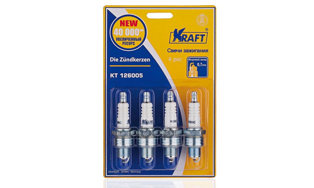 Свечи Зажигания Kraft Газ-402 (Цена За 4 Шт.) Kraft арт. KT126005