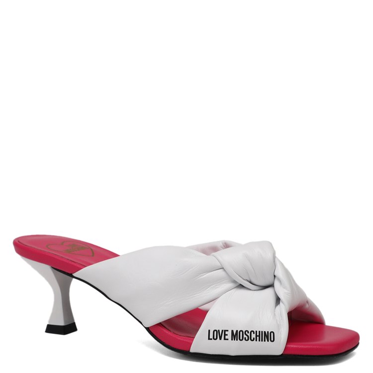 

Мюли женские Love Moschino JA28365G белые 39 EU, Белый, JA28365G
