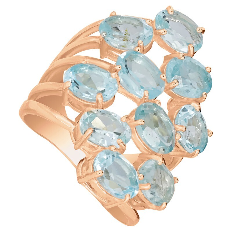 

Кольцо из серебра с топазом р., LAZURIT-ONLINE 784202, 784202