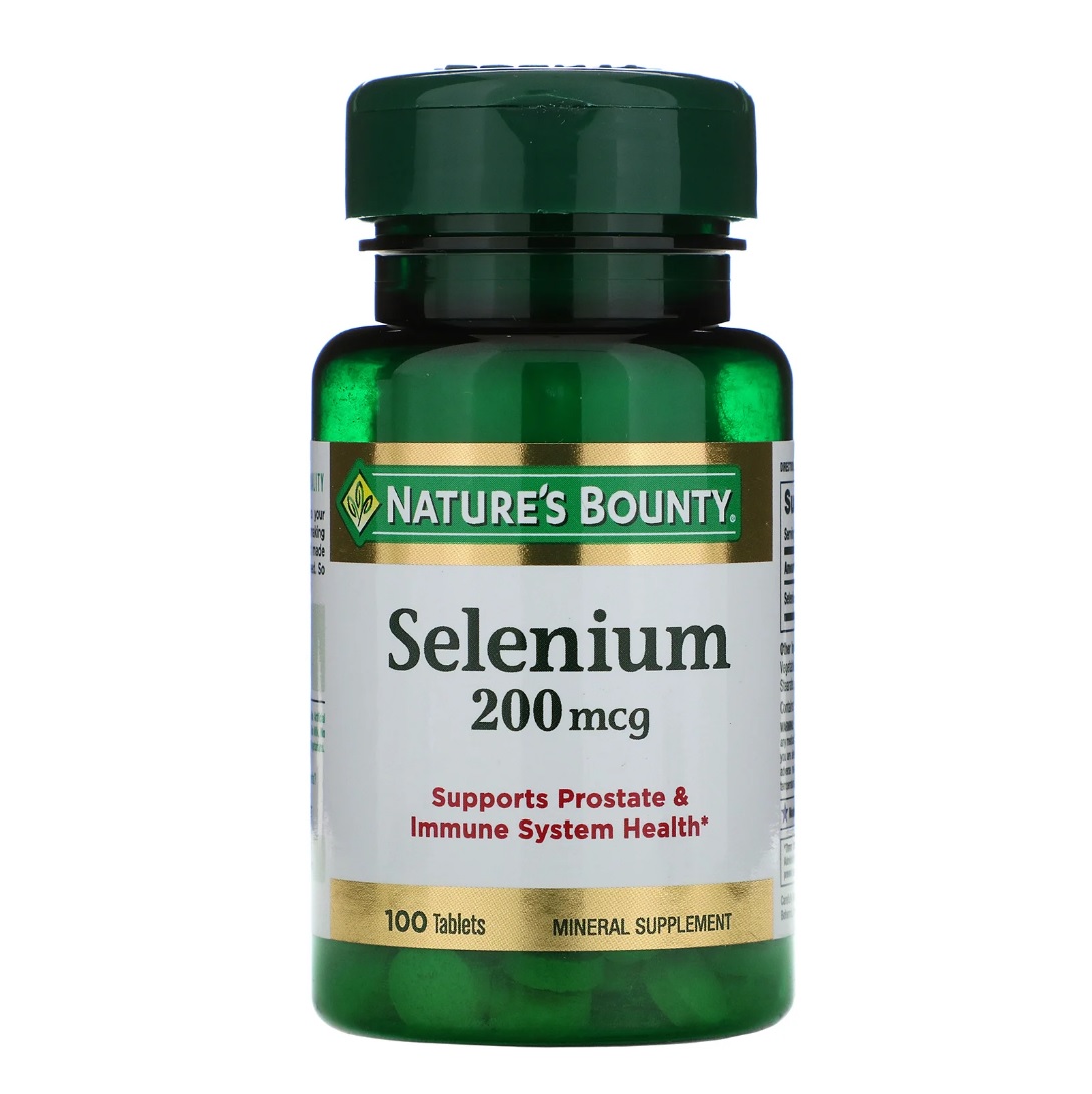 

Selenium Nature's Bounty 200 мкг таблетки 100 шт., Selenium 200 мкг