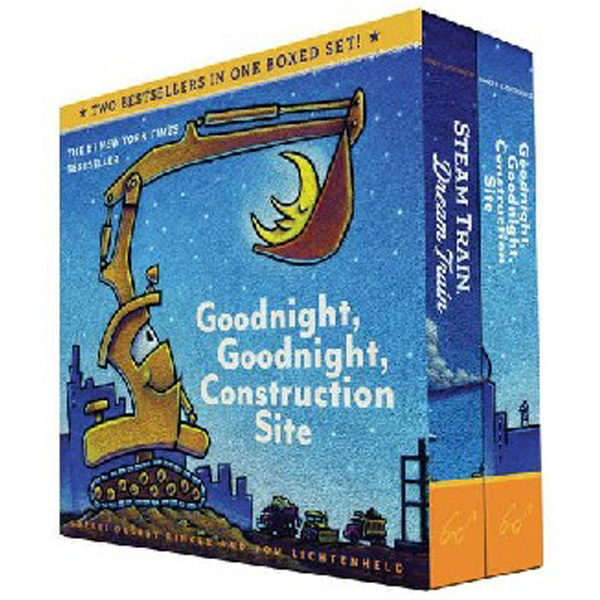 

Goodnight, Goodnight, Construction Site and Steam Train, Dream Train Board Books Boxed ...