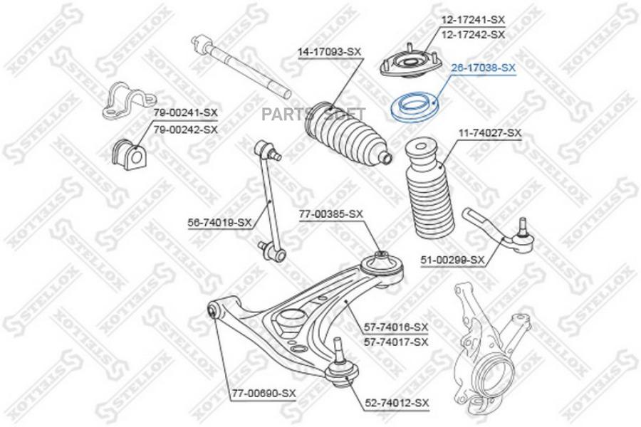 

STELLOX Подшипник опорный STELLOX 2617038sx