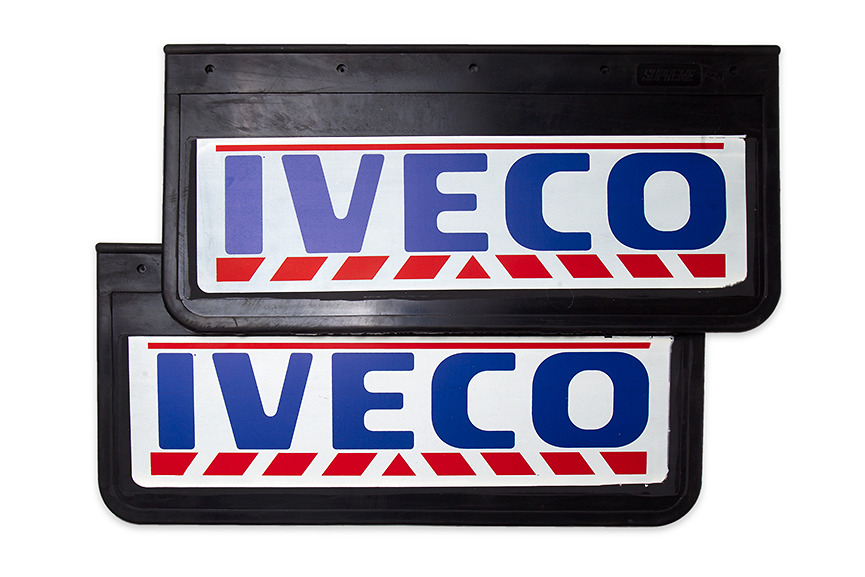 

Комплект брызговиков IVECO передние 520*250 (белый фон)