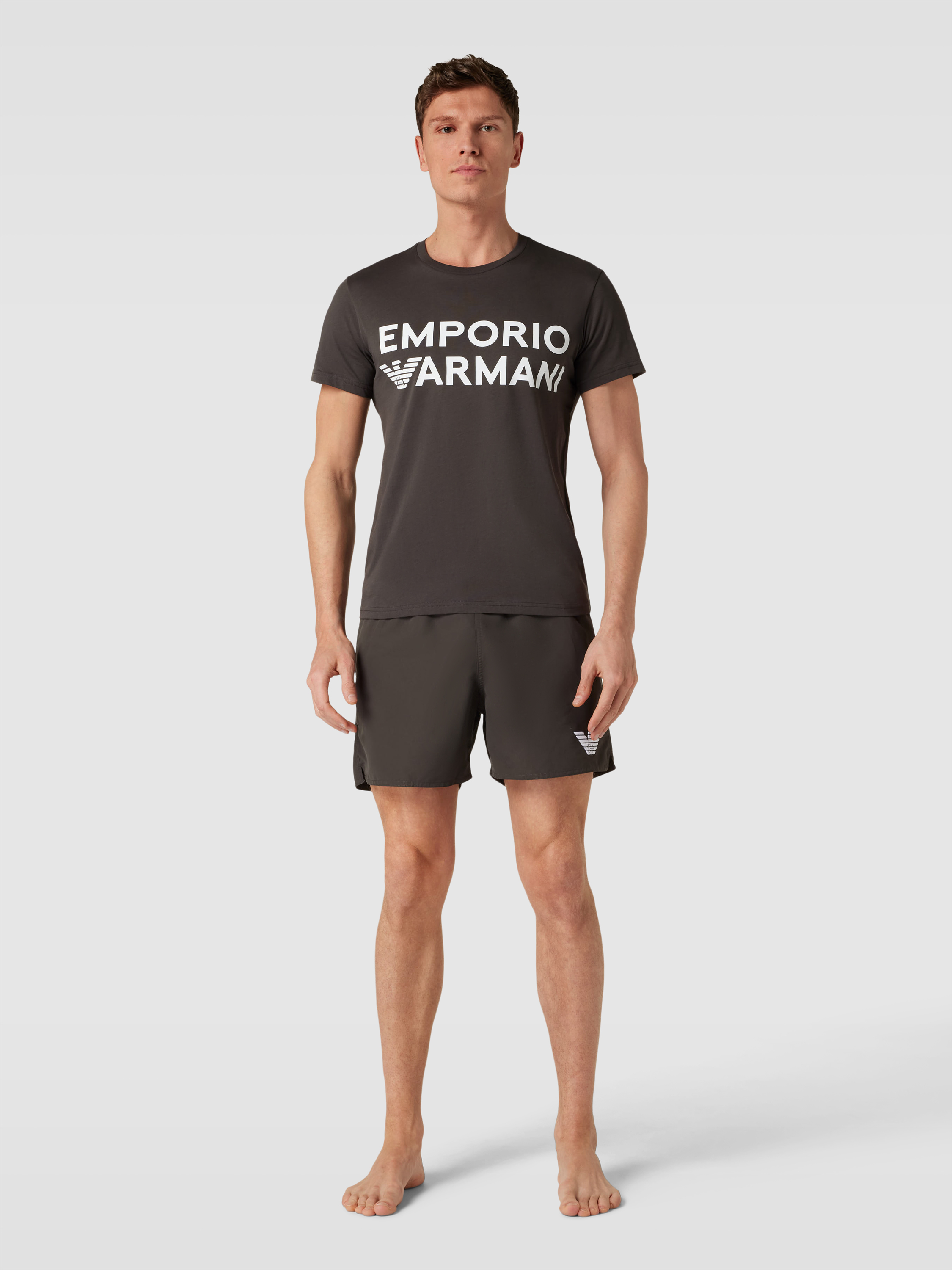 

Футболка домашняя мужская Emporio Armani 1737720 серая L доставка из-за рубежа, Серый, 1737720