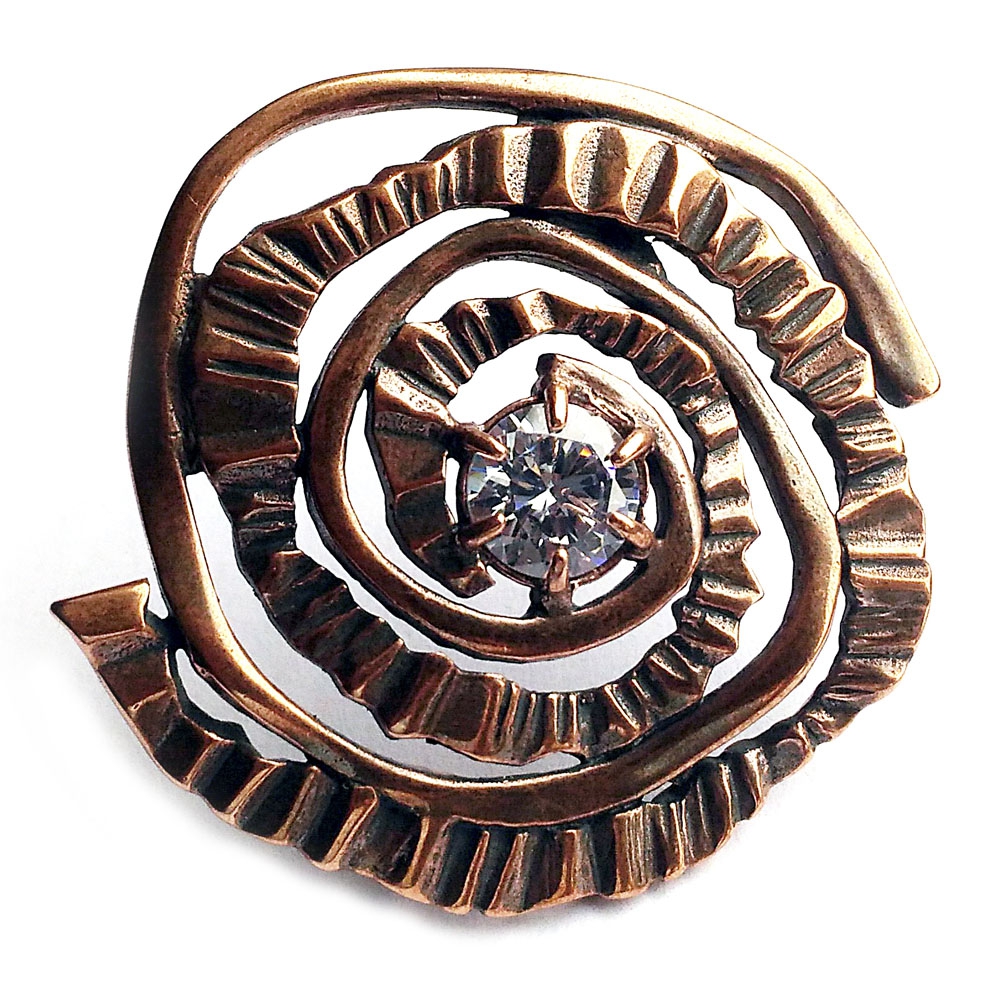 

Брошь женская Jenavi r341u6a0 медная с фианитом, r341u6a0