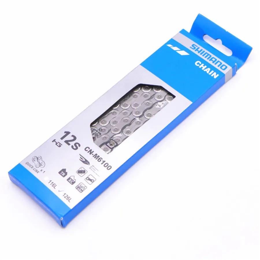 

Цепь велосипедная Shimano Deore 126 звеньев M6100 для 12 скоростей ICNM6100126Q, CN-M6100