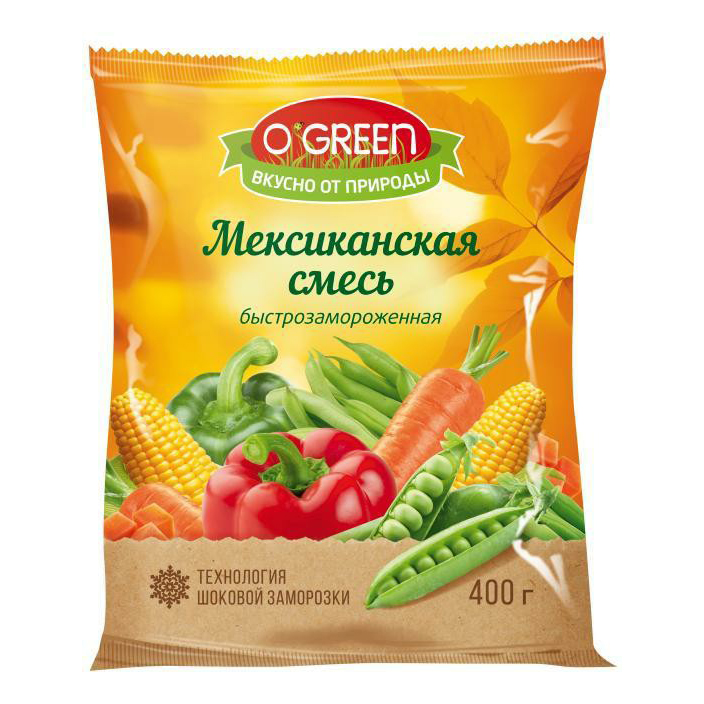 Замороженная смесь овощей O'Green Мексиканская 400 г