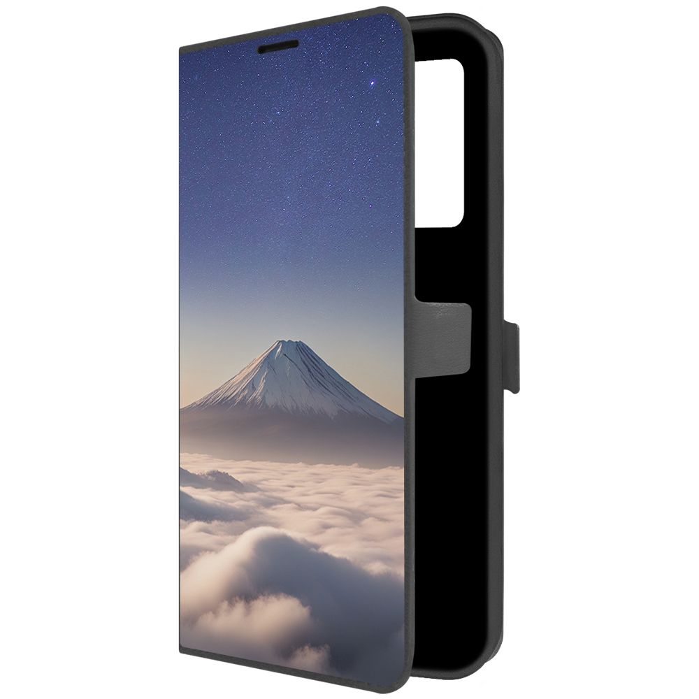 

Чехол-книжка Krutoff Eco Book для Xiaomi Redmi Note 12 Pro 4G Япония, Фудзияма (черный)