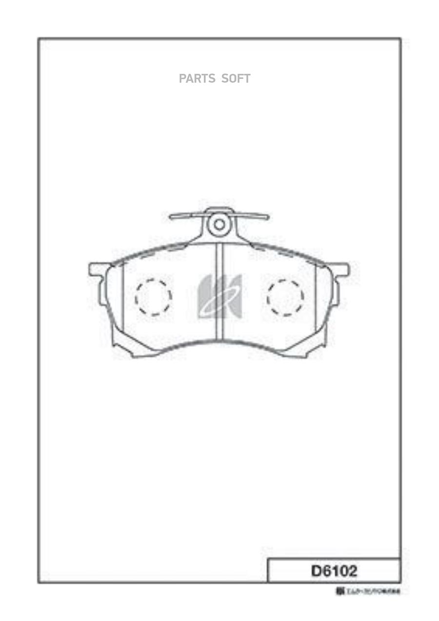 

Колодки дисковые п. Mitsubishi Carism KASHIYAMA D6102 D6102-01 =582 80=FDB1092