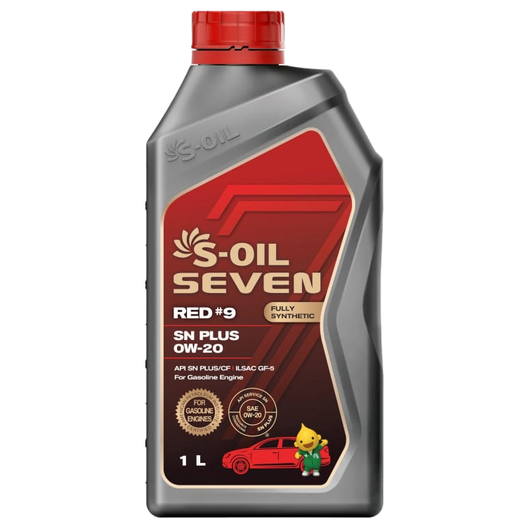 Моторное масло S-OIL 0W20 S-Oil 7 Red #9 Sn Plus 1л