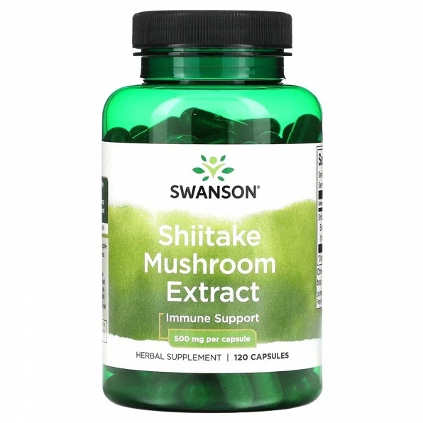 Гриб Шиитаке Swanson Full Spectrum Shiitake Mushroom 500 мг 120 капсул