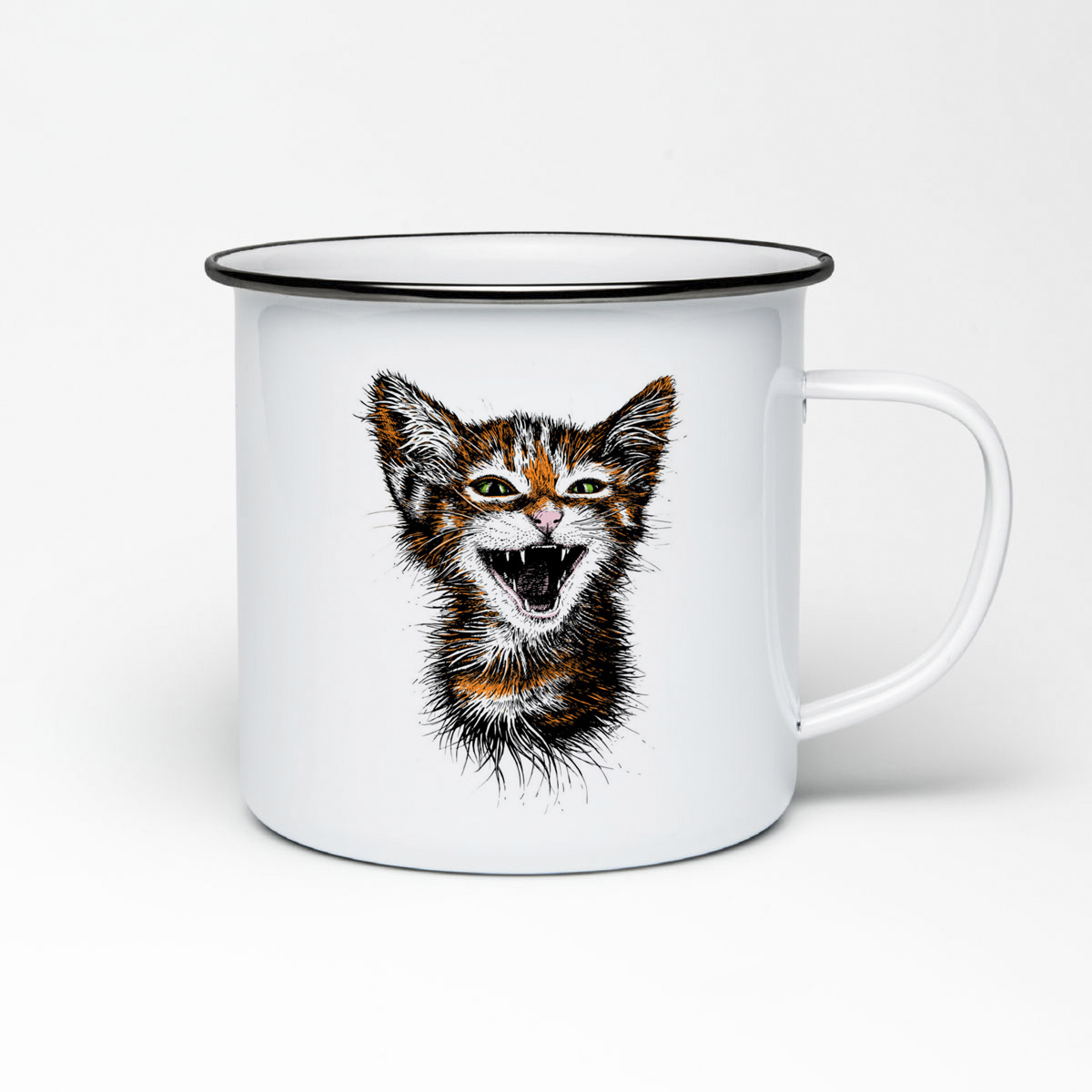 

Кружка металлическая CoolPodarok Котенок
