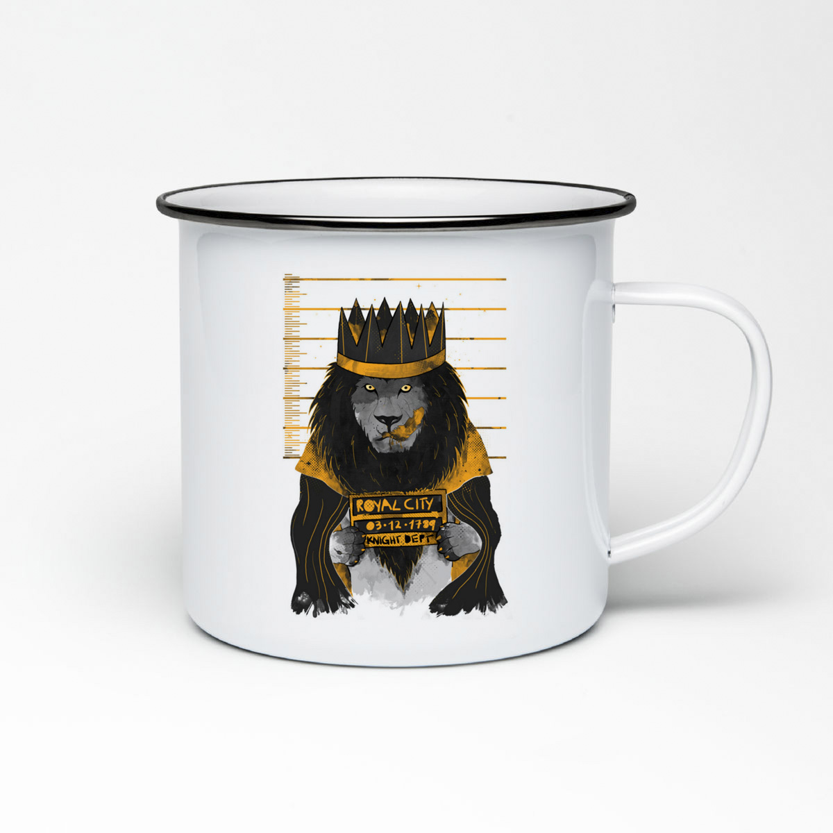 

Кружка металлическая CoolPodarok Король лев. Royal city