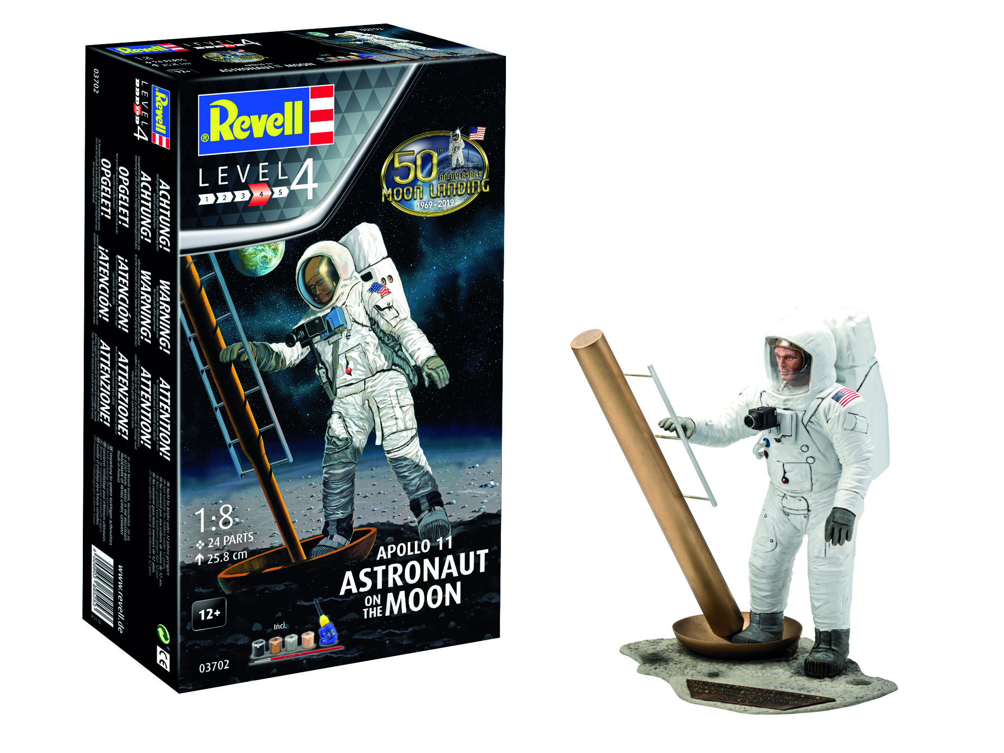 фото Сборная модель revell подарочный набор аполлон-11: астронавт на луне