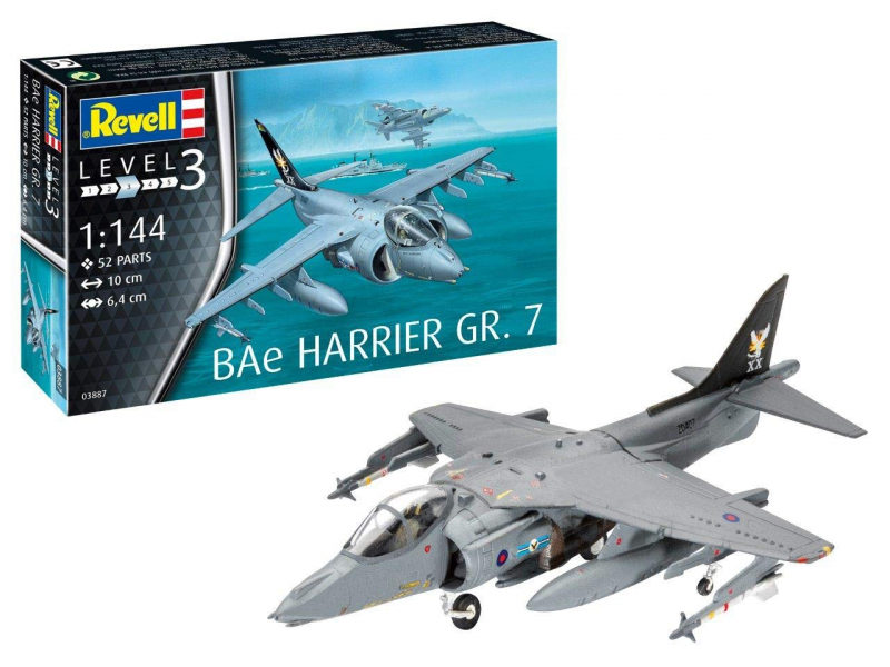 

Сборная модель Штурмовик ВВП BAe Harrier GR.7 Revell 03887