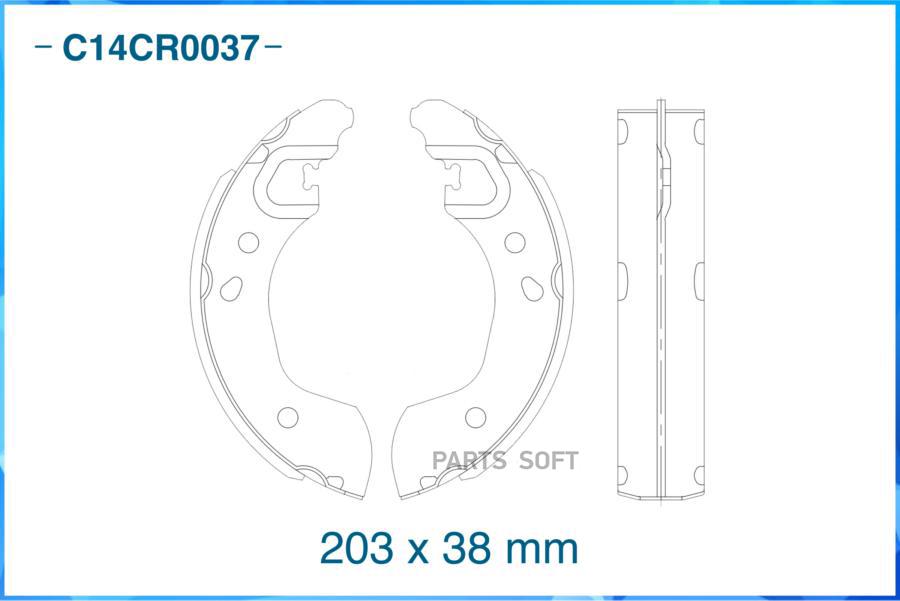 

Тормозные колодки CWORKS задние c14cr0037