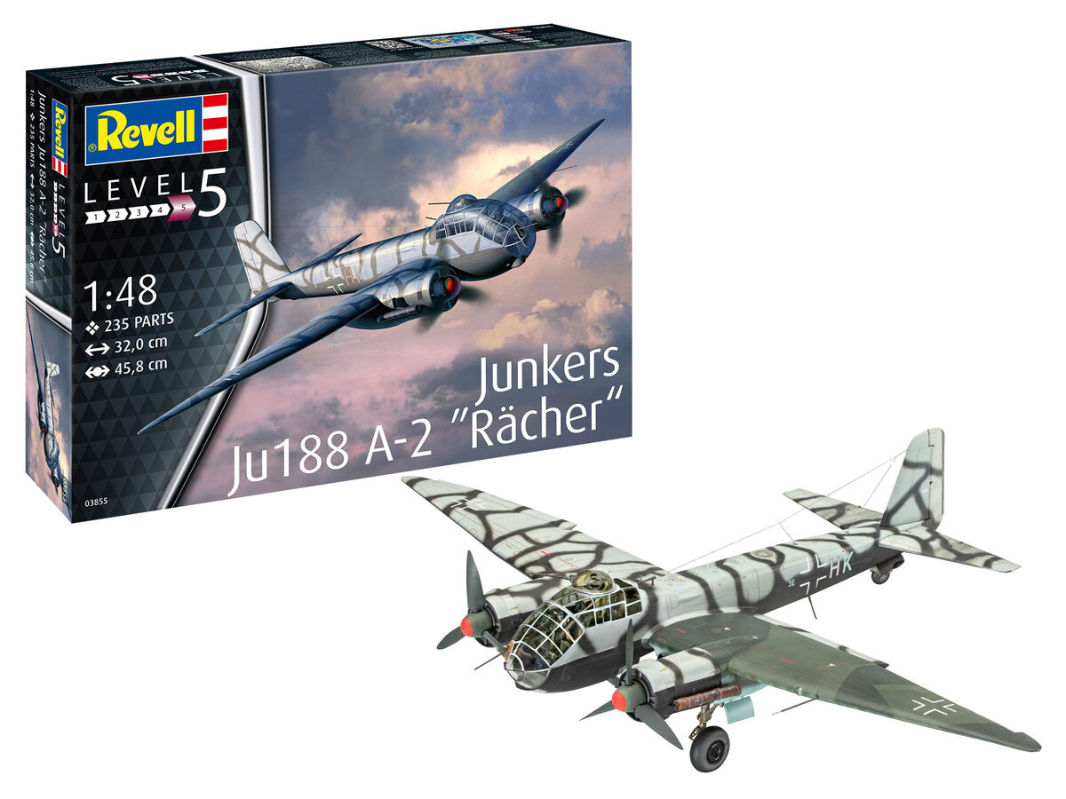 

Сборная модель Средний бомбардировщик Junkers Ju188 A-2 Racher Revell 03855