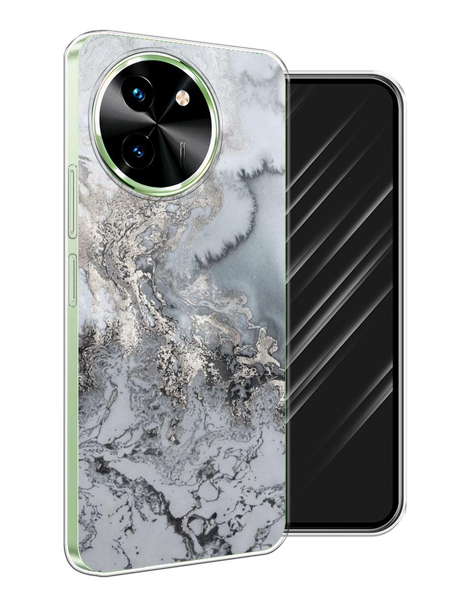 

Чехол Awog на Vivo T3x/Y38 5G "Морозная лавина серая", Серый;серебристый, 2610750-1