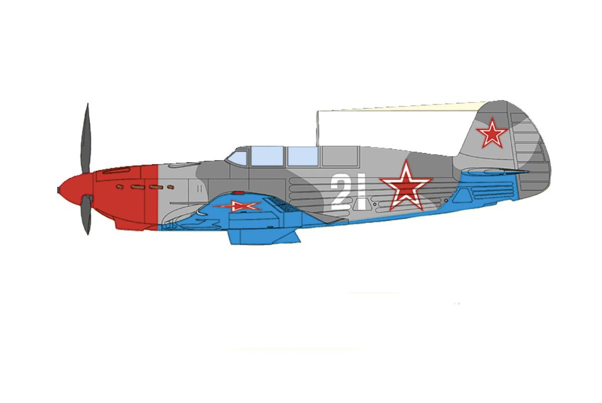 

Истребитель Як-7Б советского летчика-аса Арсения Ворожейкина 48043 ARK-models