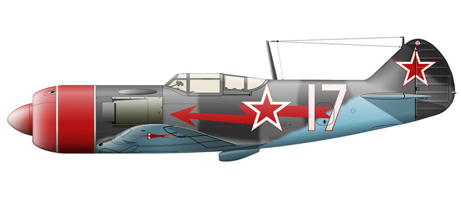 

Сборная модель ARK-models 72021 истребитель Советский Ла-7