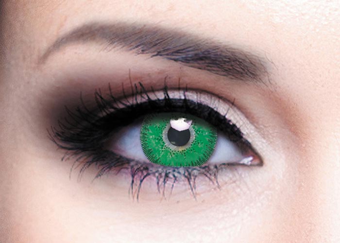 фото Цветные контактные линзы офтальмикс colors, 2 шт. pwr -6,50, r 8.6, green