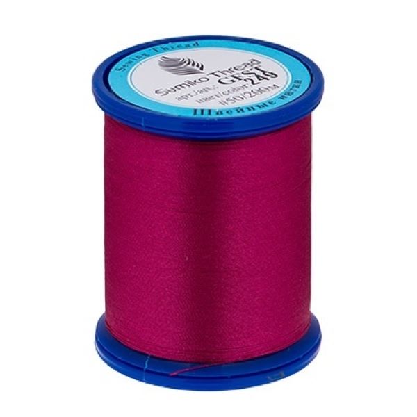 

Нитки SumikoThread 219 я, 200 м, №249 малиновый, Бордовый