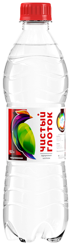 

Вода Чистый глоток газированная 0,5 л