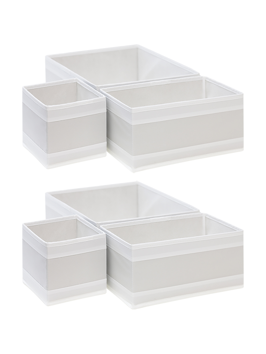 

Органайзеры универсальные Valiant, BOX-S6, набор 6 шт белый, BOX-S6