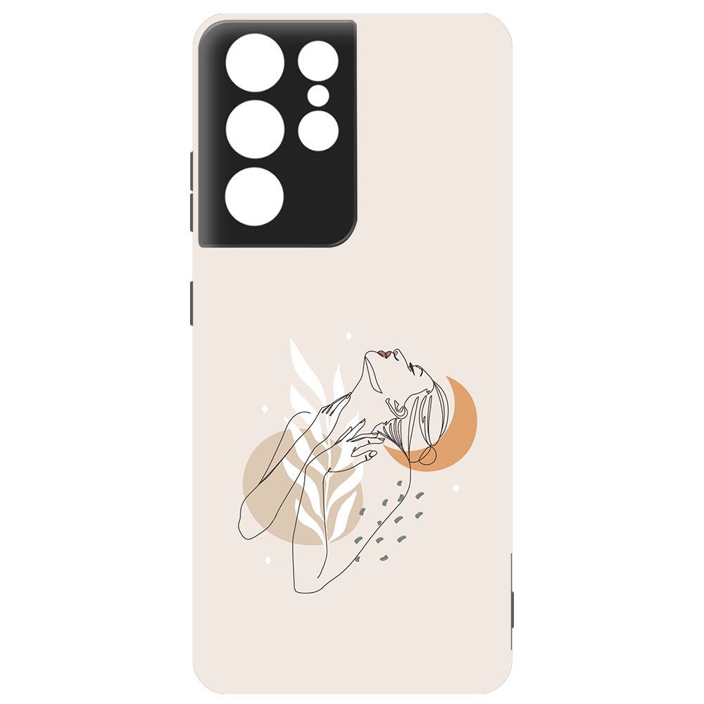 

Чехол-накладка Krutoff Soft Case Женственность для Samsung Galaxy S21 Ultra (G998) черный
