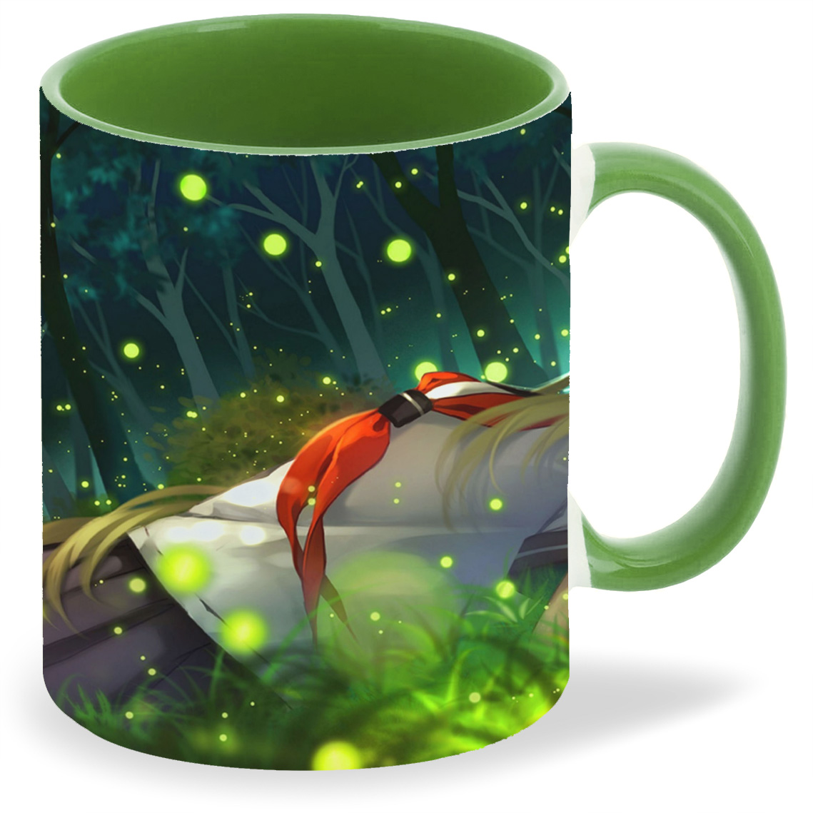 

Кружка CoolPodarok Аниме Школьница Голубые глаза На траве, Аниме Школьница Голубые глаза На траве