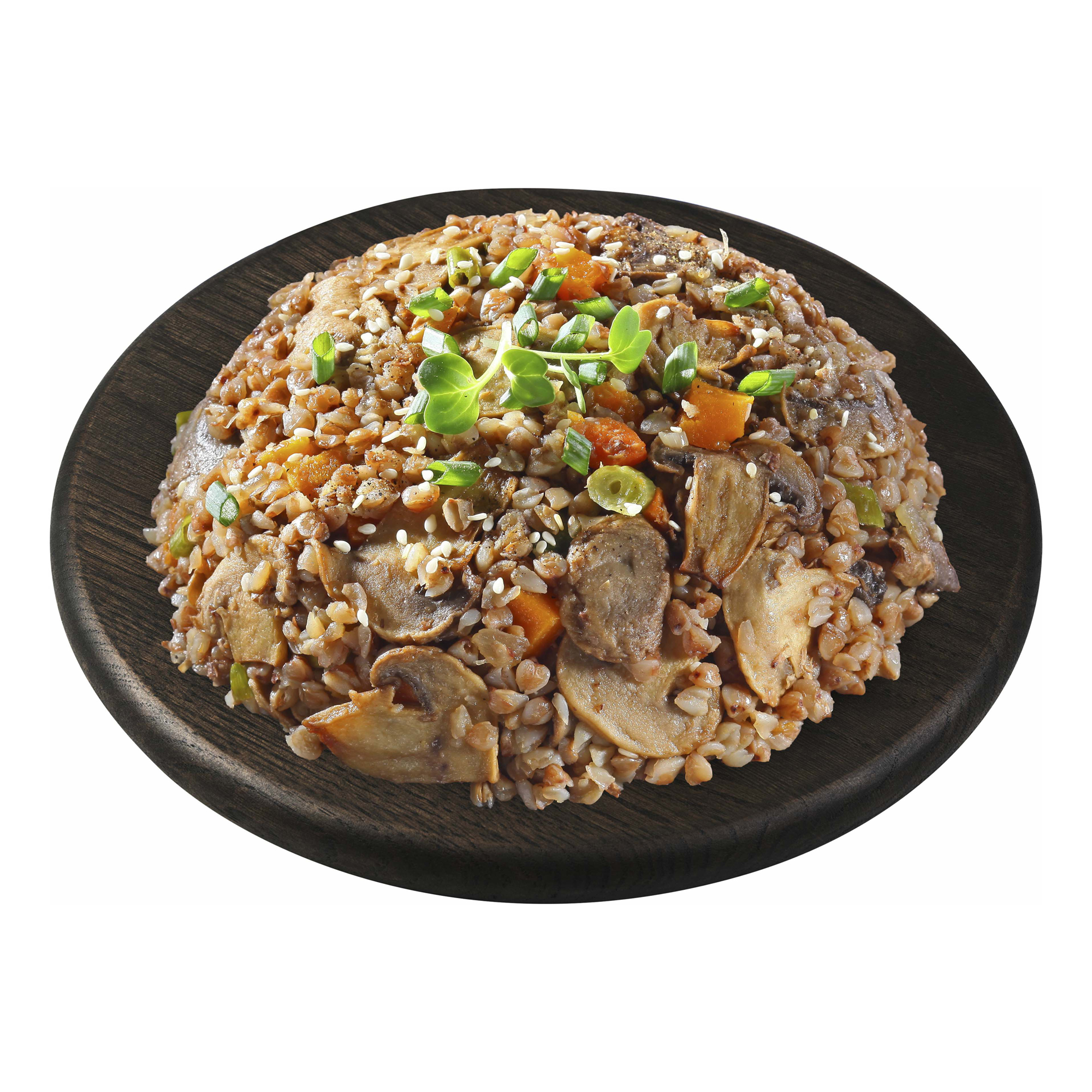 

Гречка с грибами и овощами +-500 г