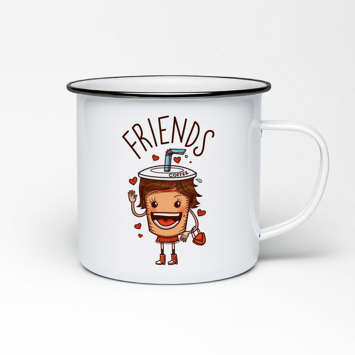 

Кружка металлическая CoolPodarok Прикол. Friends