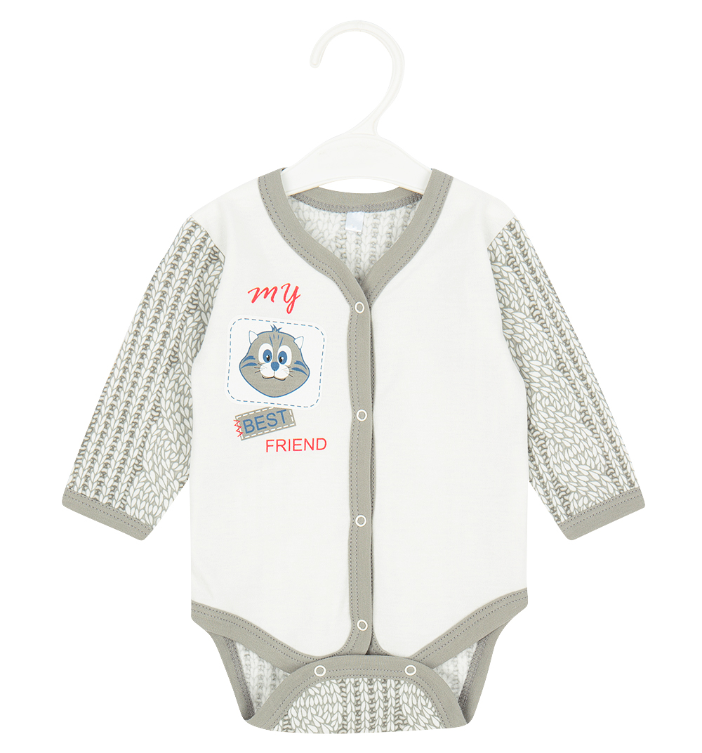 

Боди Leader Kids Лучший друг бежевый р.62, GL000745894