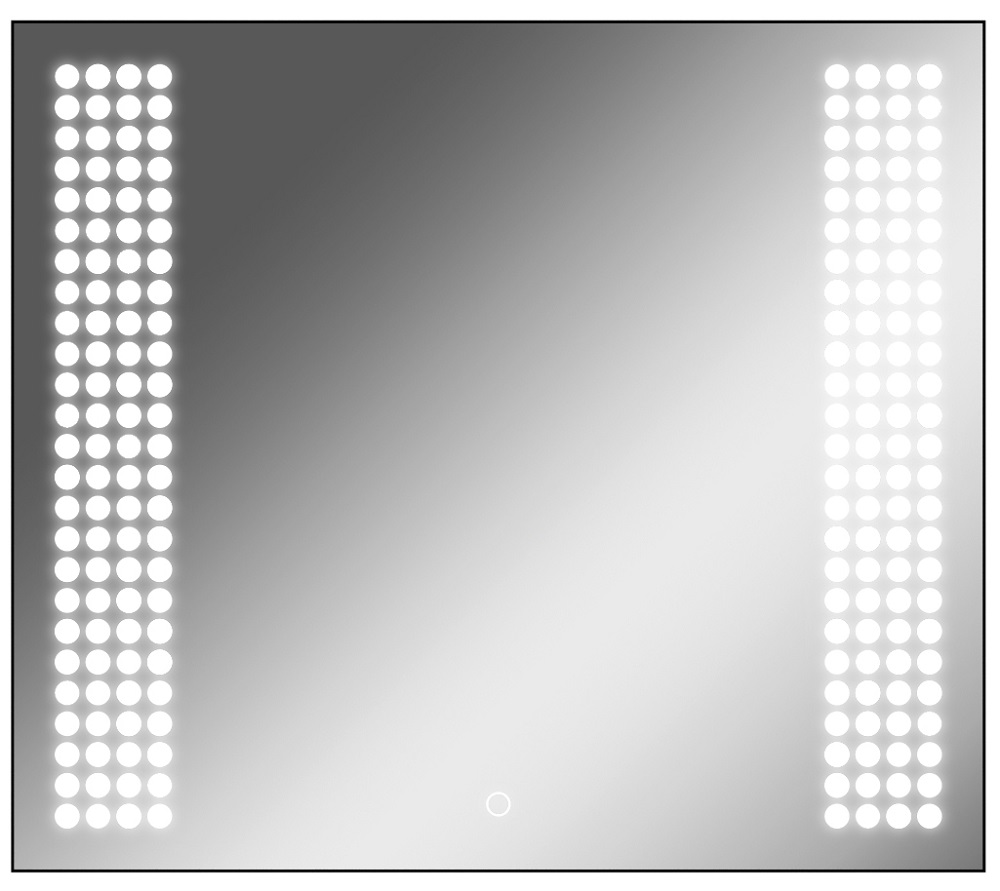 Зеркало Sansa Cosmo 80 alum с подсветкой люстра потолочная со светодиодной подсветкой citilux cl158132 самба