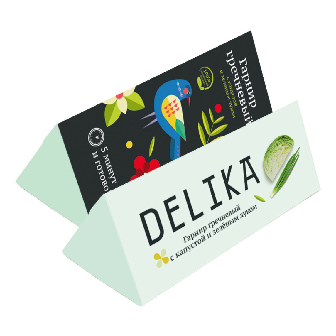 

Гречка Delika с капустой и зеленым луком быстрого приготовления 160 г