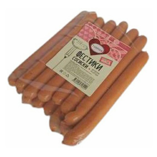 

Сосиски Таврия Фестики вареные +-500 г