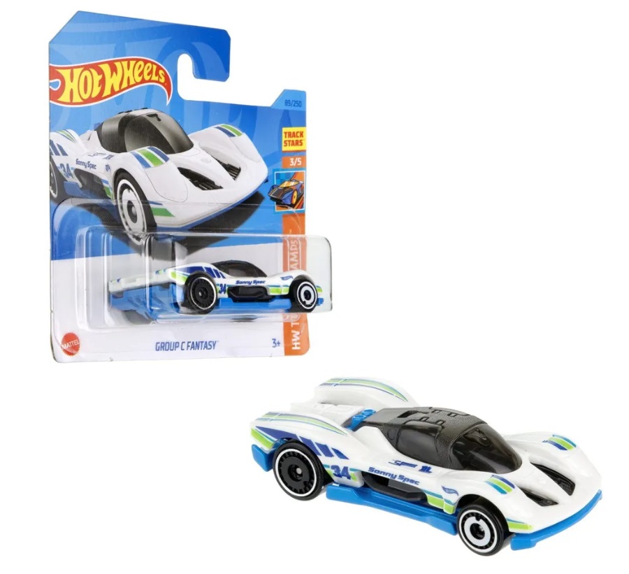 

Машинка базовой коллекции Hot Wheels GROUP С FANTASY белая 5785 HKG34, Белый;голубой