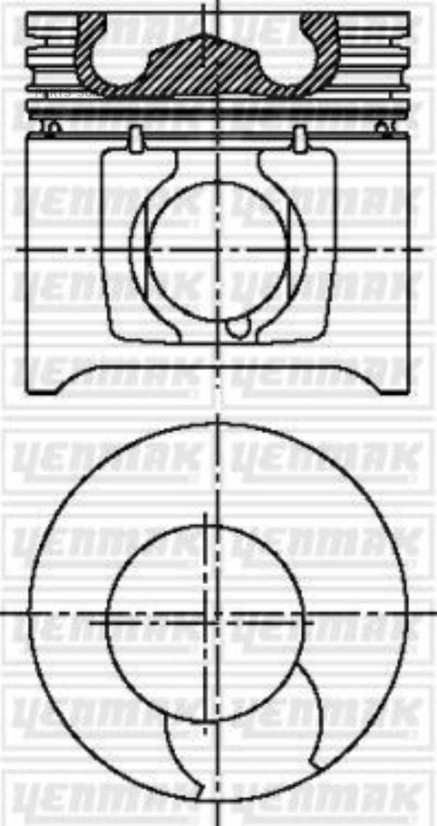 

104,00 Mm. Порш.+Палец,С Кольцами YENMAK арт. 31-04865-000