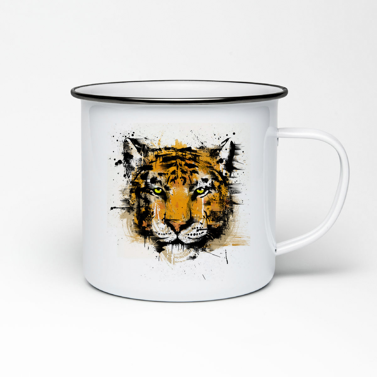 

Кружка металлическая CoolPodarok Животные Краски Тигр Рисунок