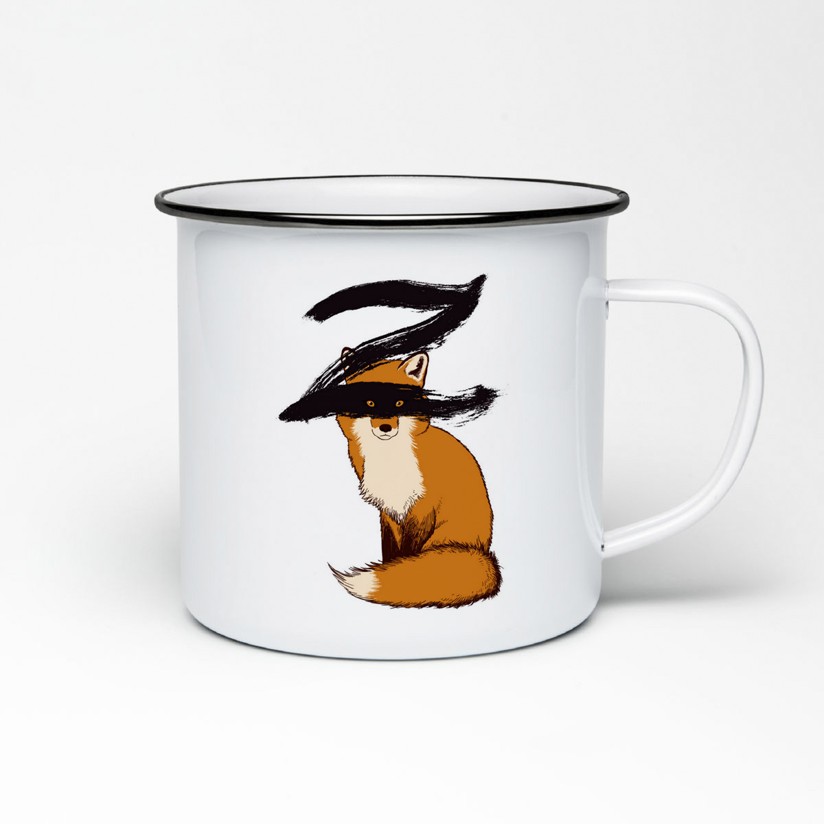 

Кружка металлическая CoolPodarok Животные Рыжий Лис Zorro