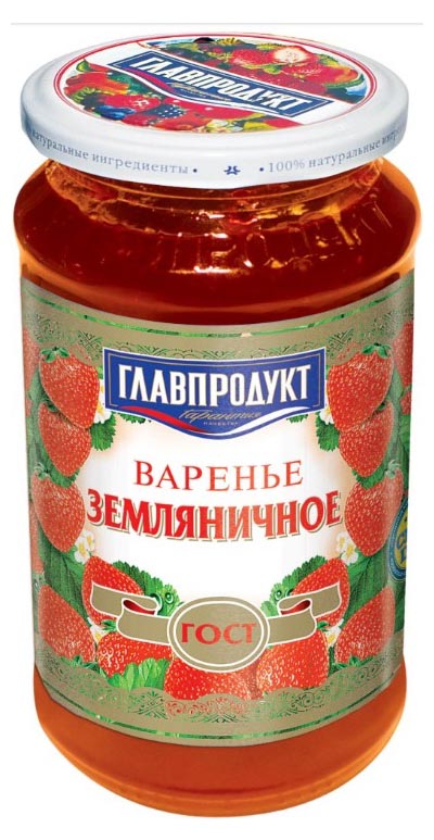 Варенье Главпродукт земляничное 550 г