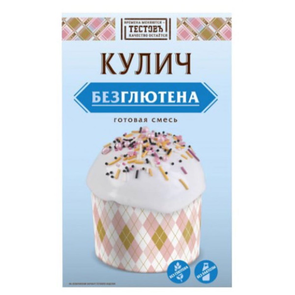 

Смесь для выпечки Тестовъ Кулич без глютена 200 г